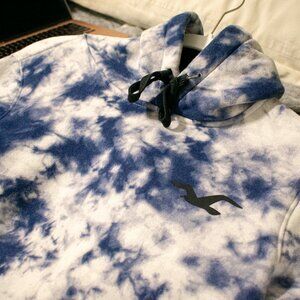 Hollister Blue Tie Dye Hoodie
